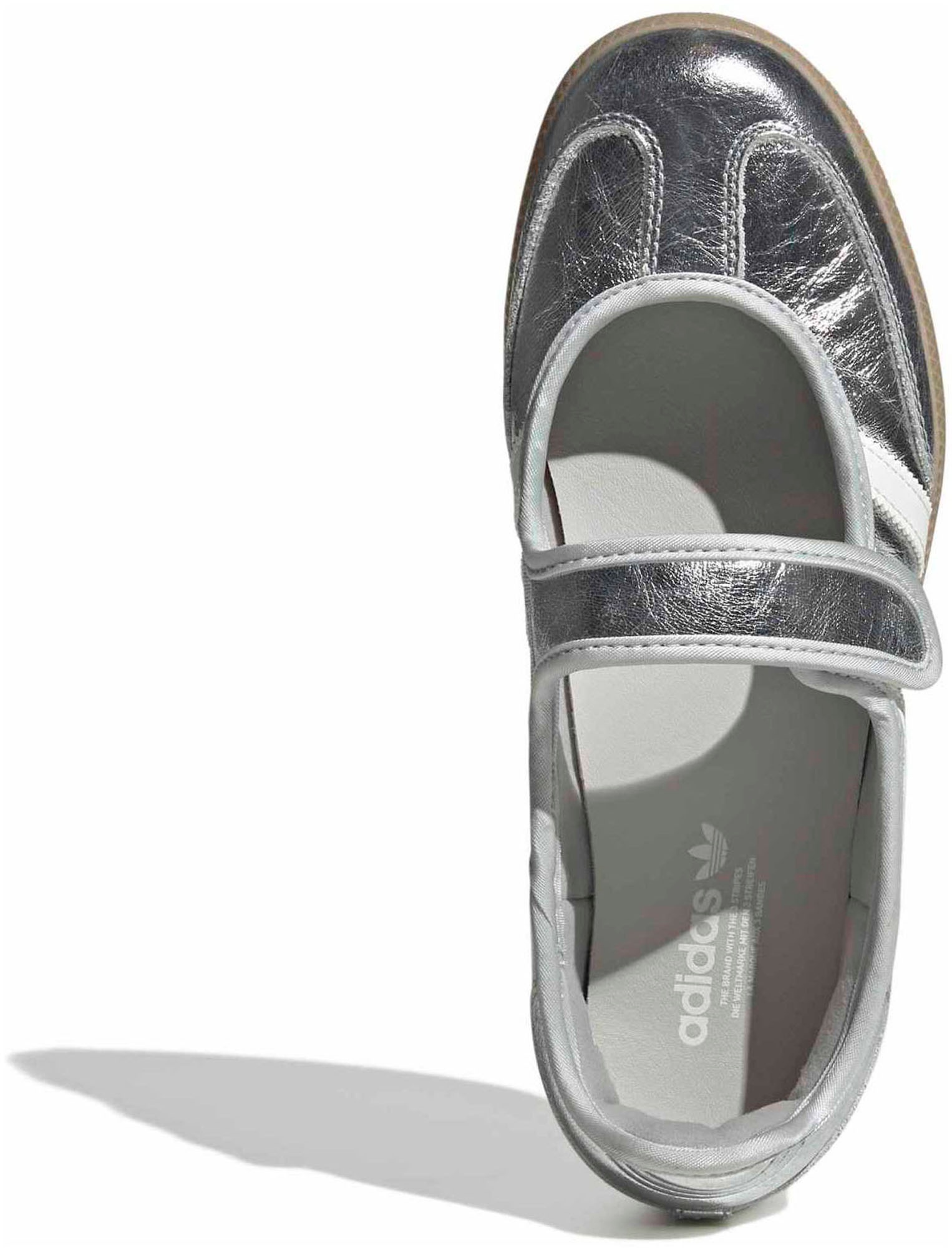adidas Women's Samba Jane Shoes - Silver/Off White/Gum4 - View 2
