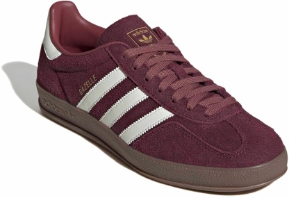 adidas Men's Gazelle Indoor Shoes - Oil Maroon/Wht - View 6
