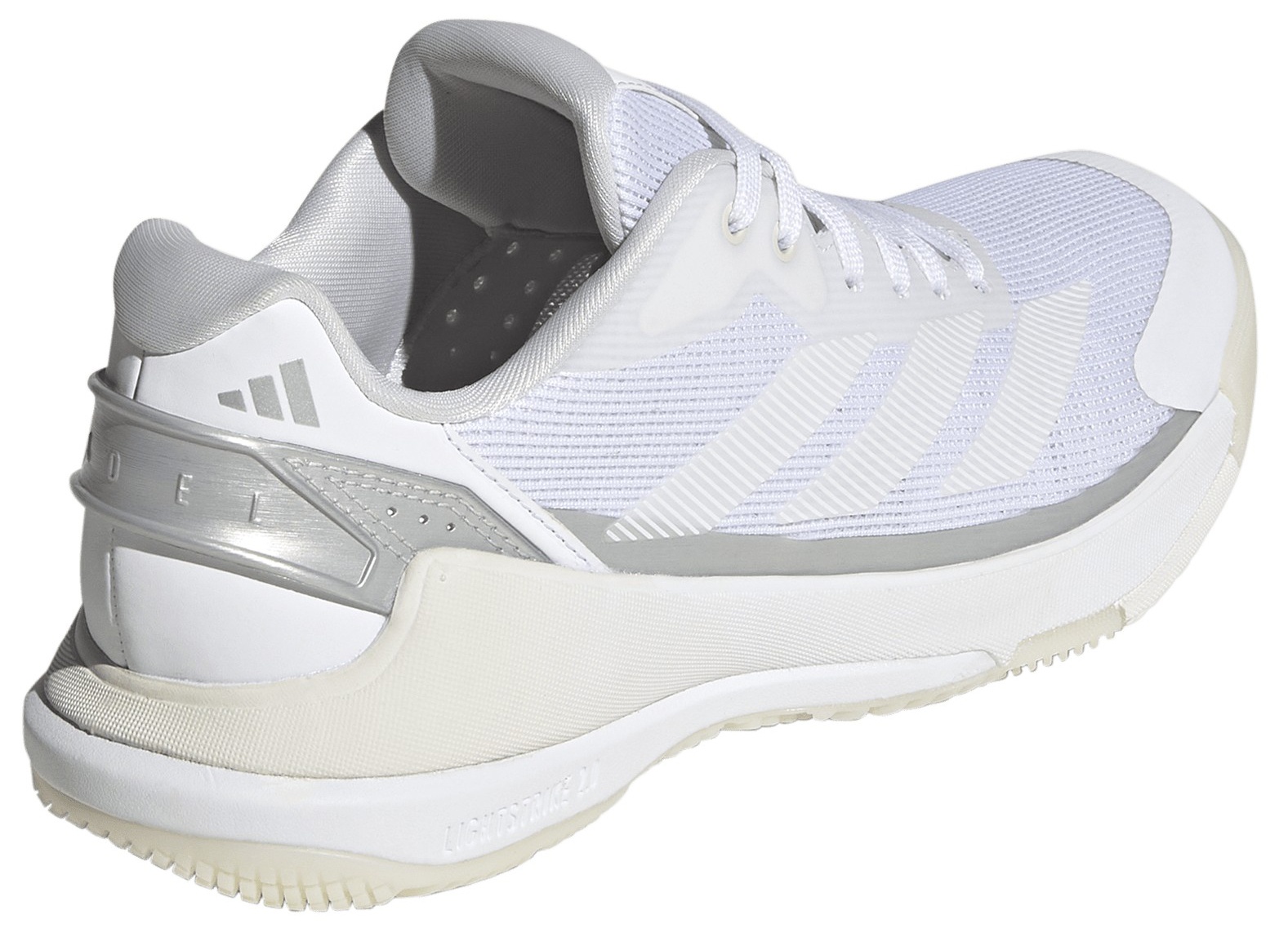 adidas Women's Crazyquick Lightstrike Padel Shoes - White/White/Zero Metallic - View 6