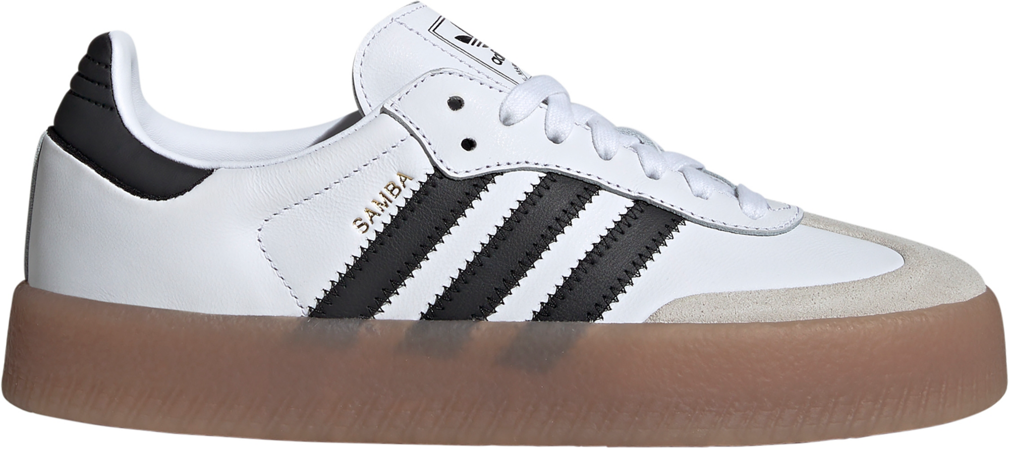 adidas Women's Sambae Shoes - White/Black/Gum - View 1