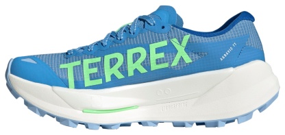 adidas Women's Terrex Agravic TT Trail Running Shoes - Blue Burst/Dash Grey/Lime Burst - View 4
