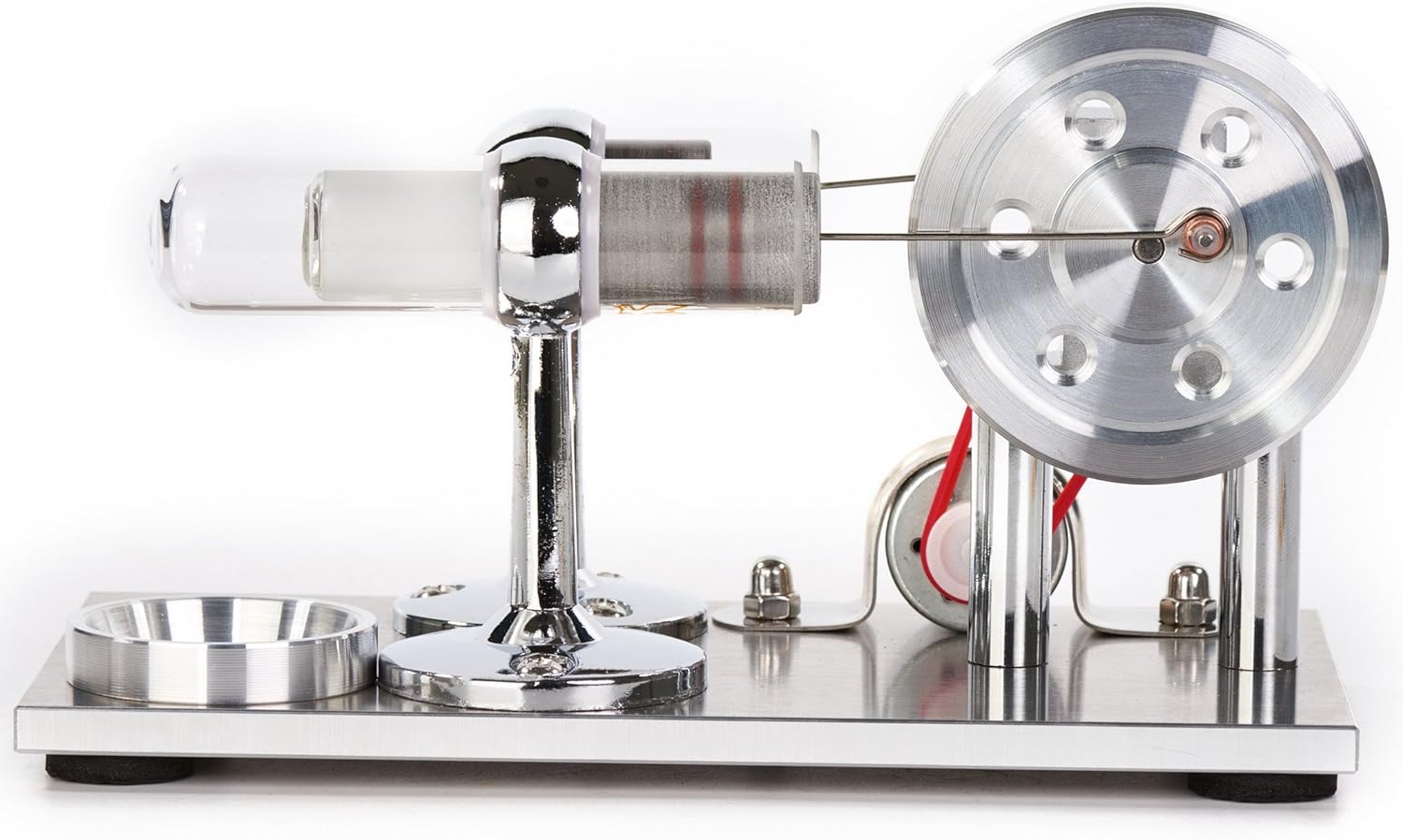 Hot Air Stirling Engine Motor Model Educational Toy Electricity Generator Colorful LED (SC001)