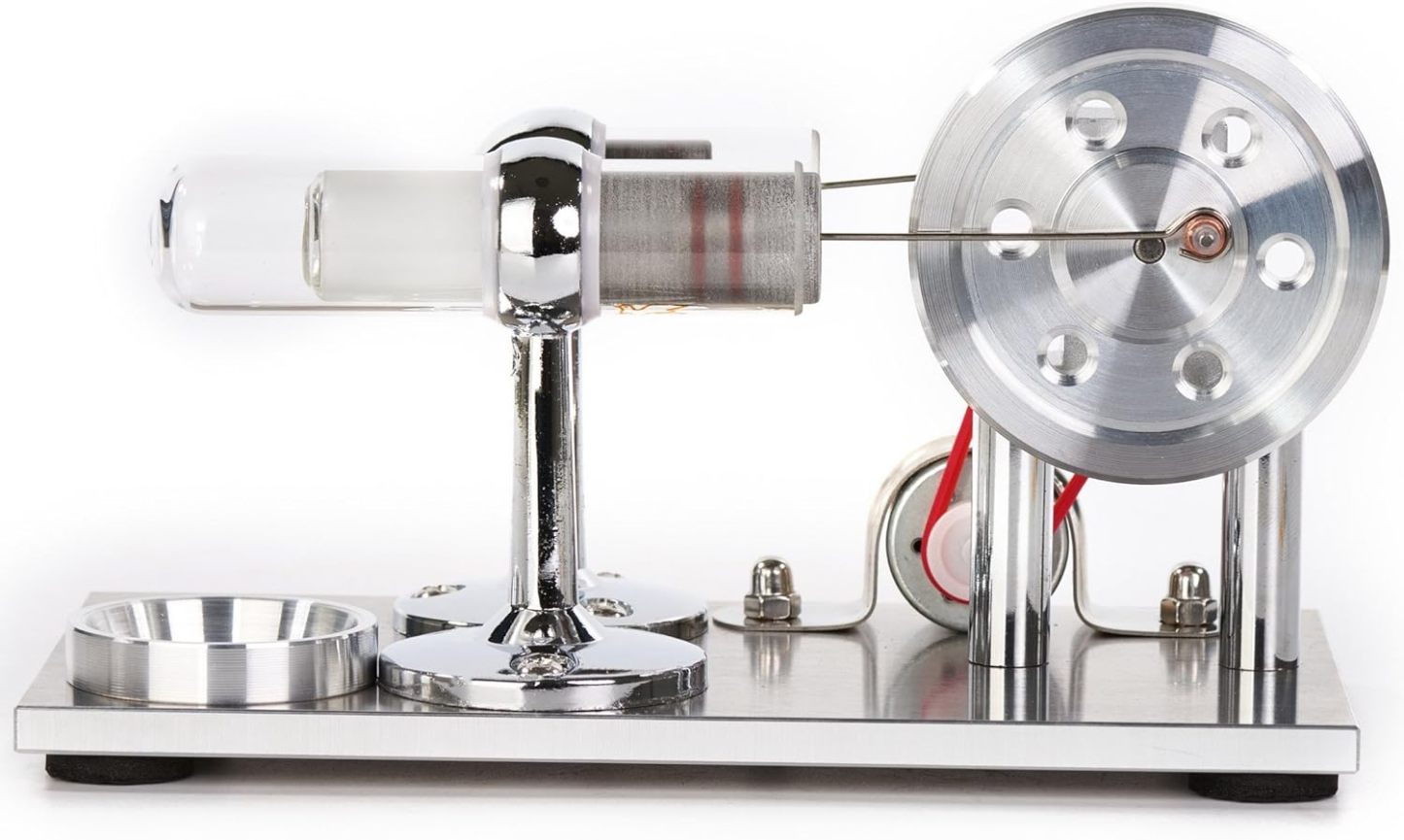 Hot Air Stirling Engine Motor Model Educational Toy Electricity Generator Colorful LED (SC001)