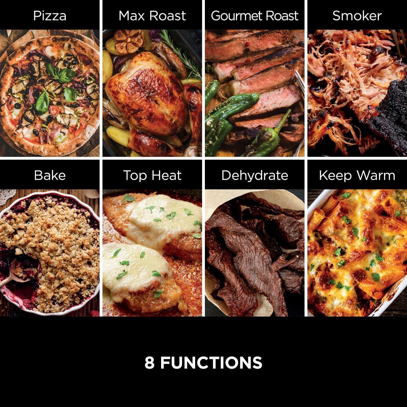 Ninthtja Woodfire Electric Oven 8-in-1 Pizza Oven