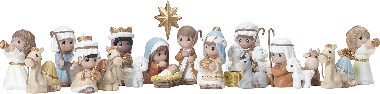 🔥LIMITED TIME OFFER ONLY TODAY! - Precious Moments Nativity Figurines Advent Calendar, 26-Piece Set