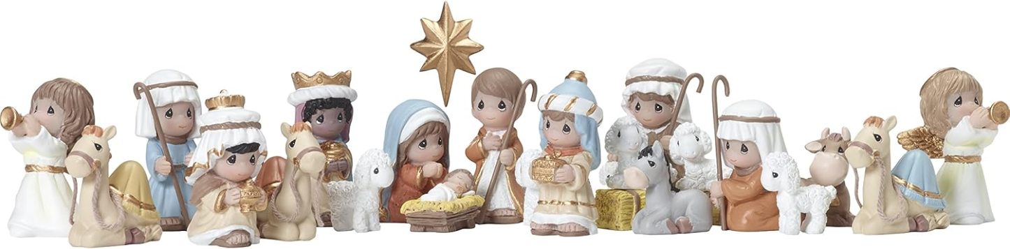 🔥LIMITED TIME OFFER ONLY TODAY! - Precious Moments Nativity Figurines Advent Calendar, 26-Piece Set