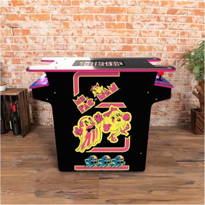 Arcade1Up PAC-Man Head-to-Head Arcade Table with 12 Games, Multiplayer Control Panel, & 17-Inch Color LCD Screen, Black Series Edition