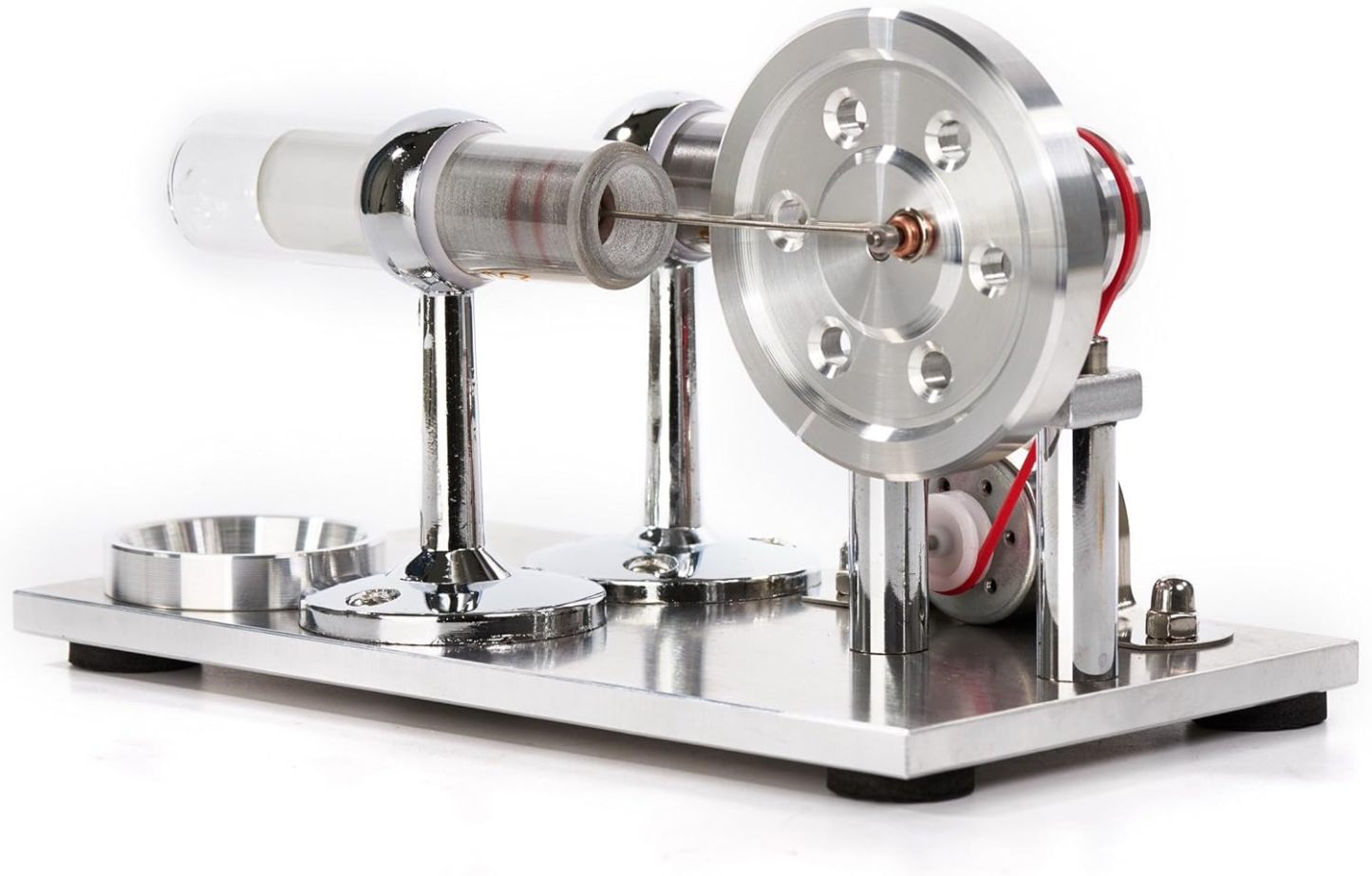 Hot Air Stirling Engine Motor Model Educational Toy Electricity Generator Colorful LED (SC001)