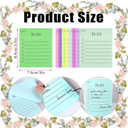 9 Pack to Do List Sticky Notes, Self-Stick Sticky Notes, Colorful Sticky Notes Pad with Lines, Do List Notepads for School Office Meeting Home Plan Reminder Stationery Supplies(450 Sheets,10 * 7cm)