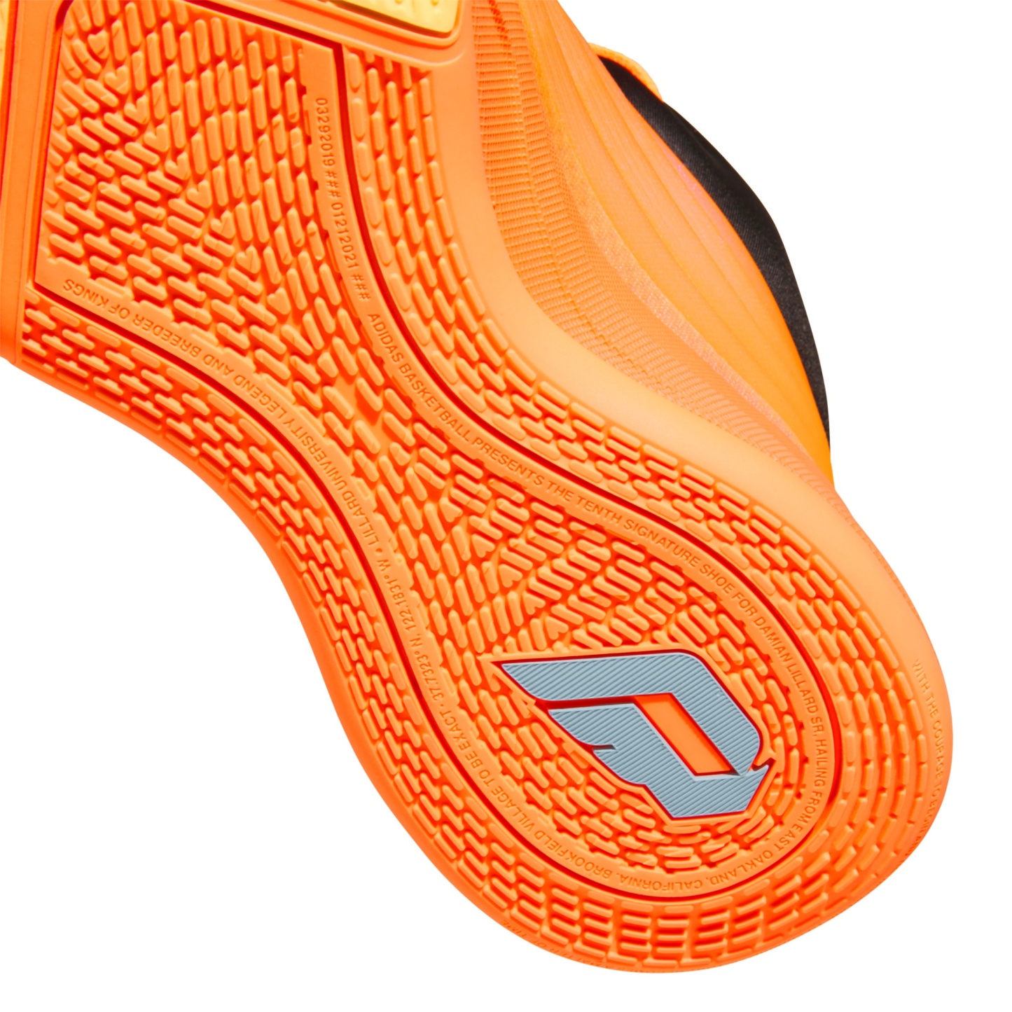 adidas Dame X 'All-Star' Basketball Shoes - Orange/Blue - View 7