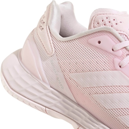 adidas Women's Defiant Speed 2 Tennis Shoes - Distilled Pink/Distilled Pink/Ftwr White - View 7