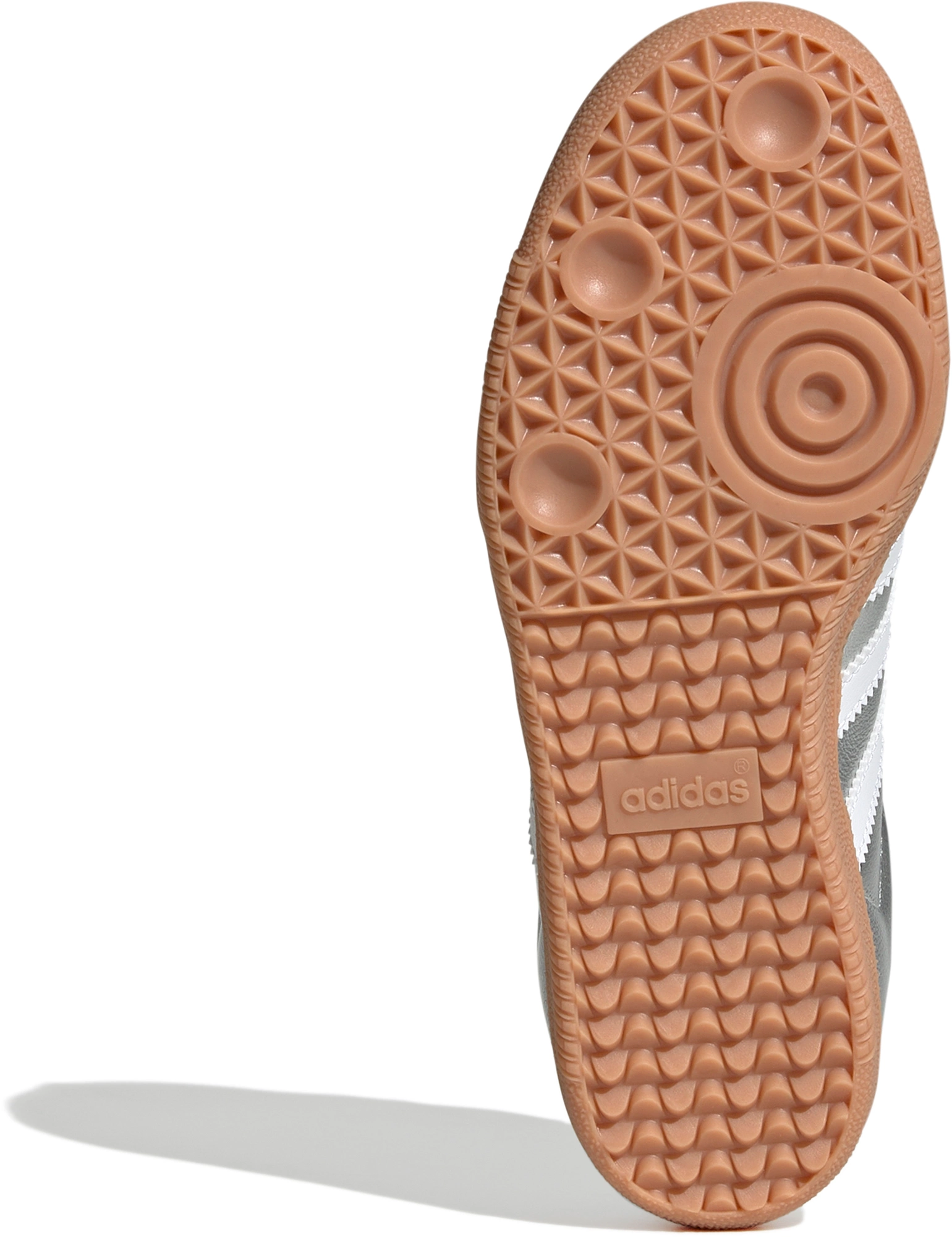 adidas Kids' Grade School Samba OG Shoes - Silver Met/Ftwr White/Gum 3 - View 3