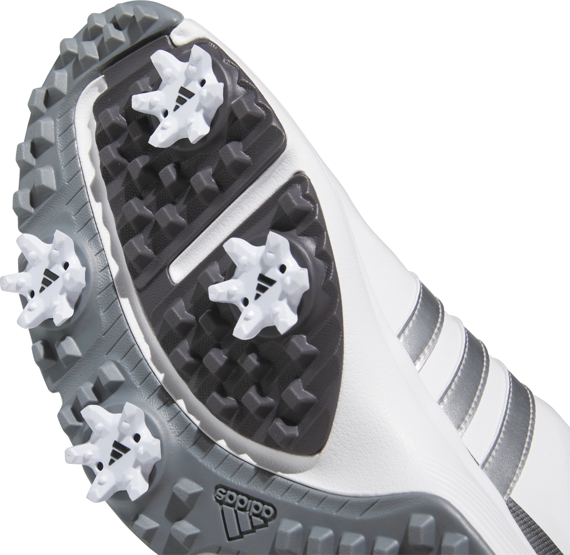 adidas Youth Tour360 24 BOA Golf Shoes - White/Silver/Grey - View 8