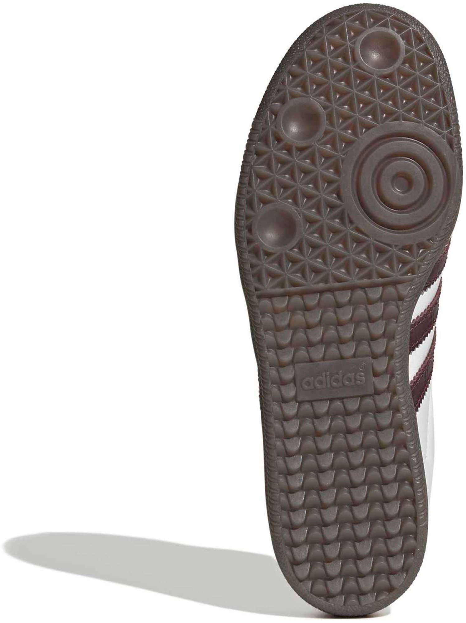 adidas Women's Samba OG Shoes - Suede/Croc White/Maroon - View 3