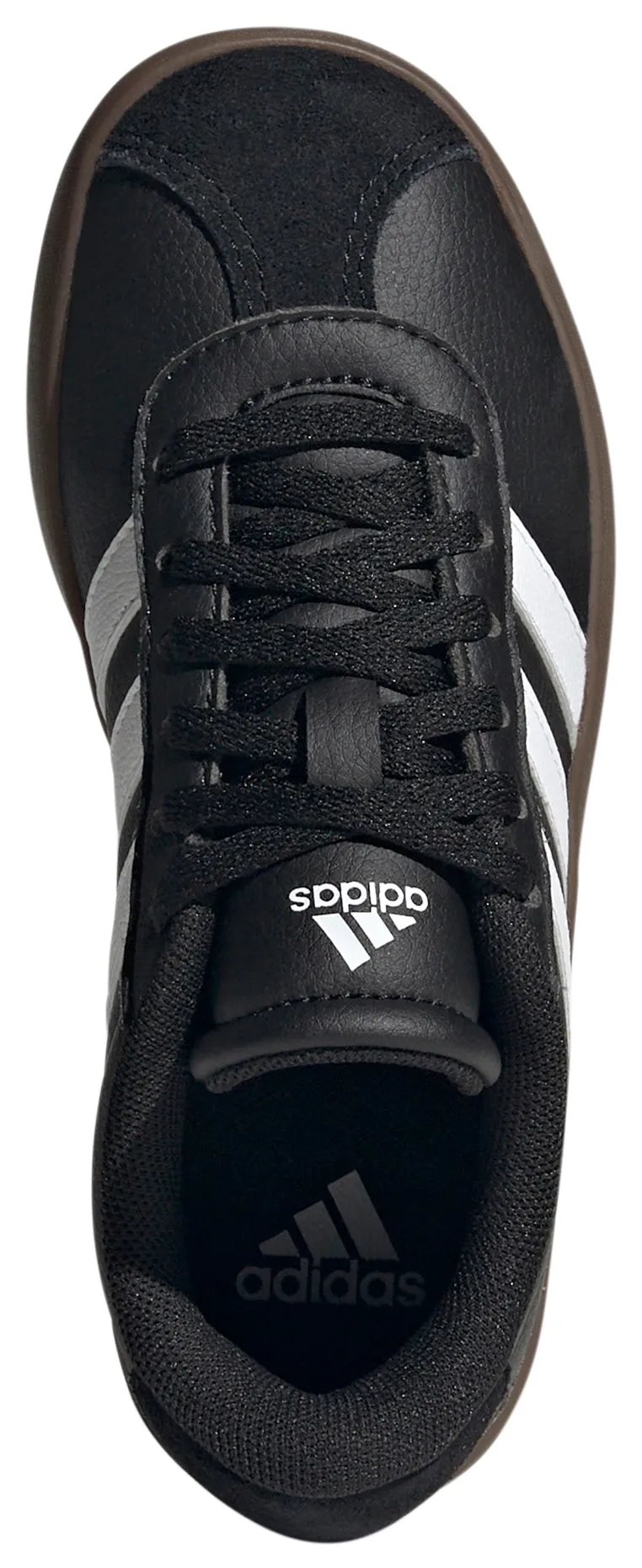 adidas Kids' Grade School VL Court Low Shoes - Black/White - View 2