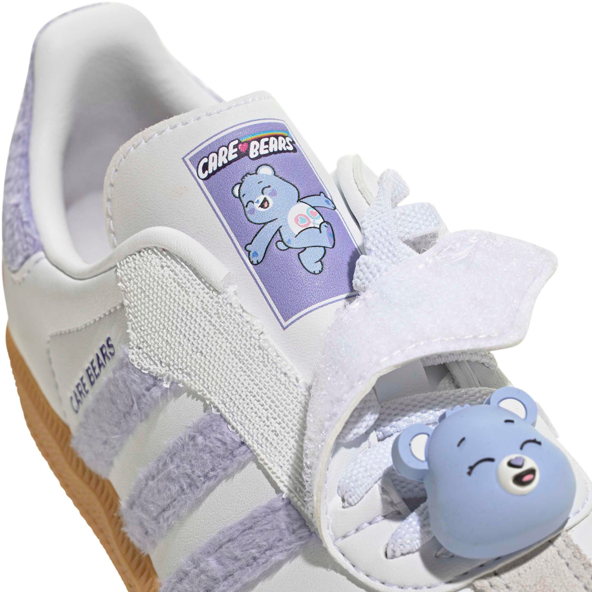 adidas Kids' Preschool Samba Care Bear Shoes - Light Purple/White/Blue Dawn - View 8