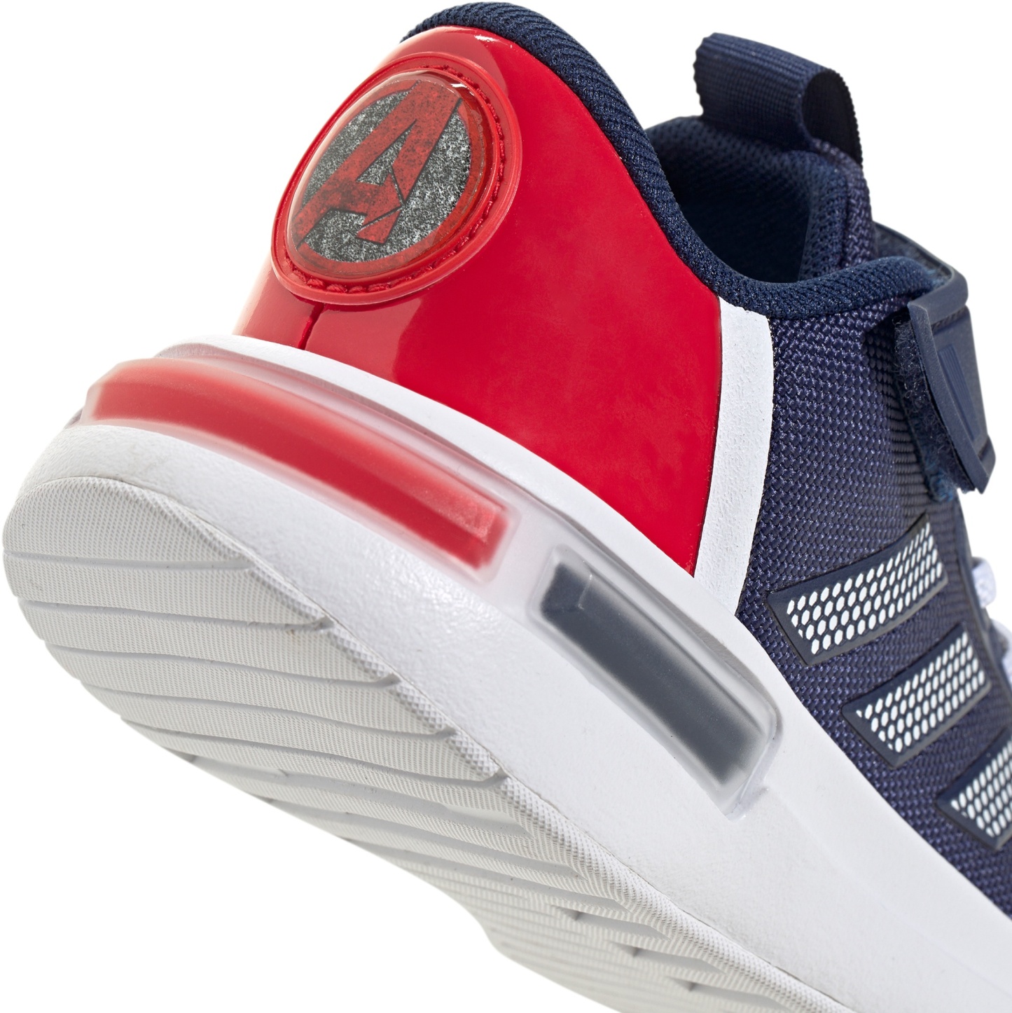 adidas Kids' Preschool Marvel x Racer Running Shoes - Blue/White/Silver - View 6