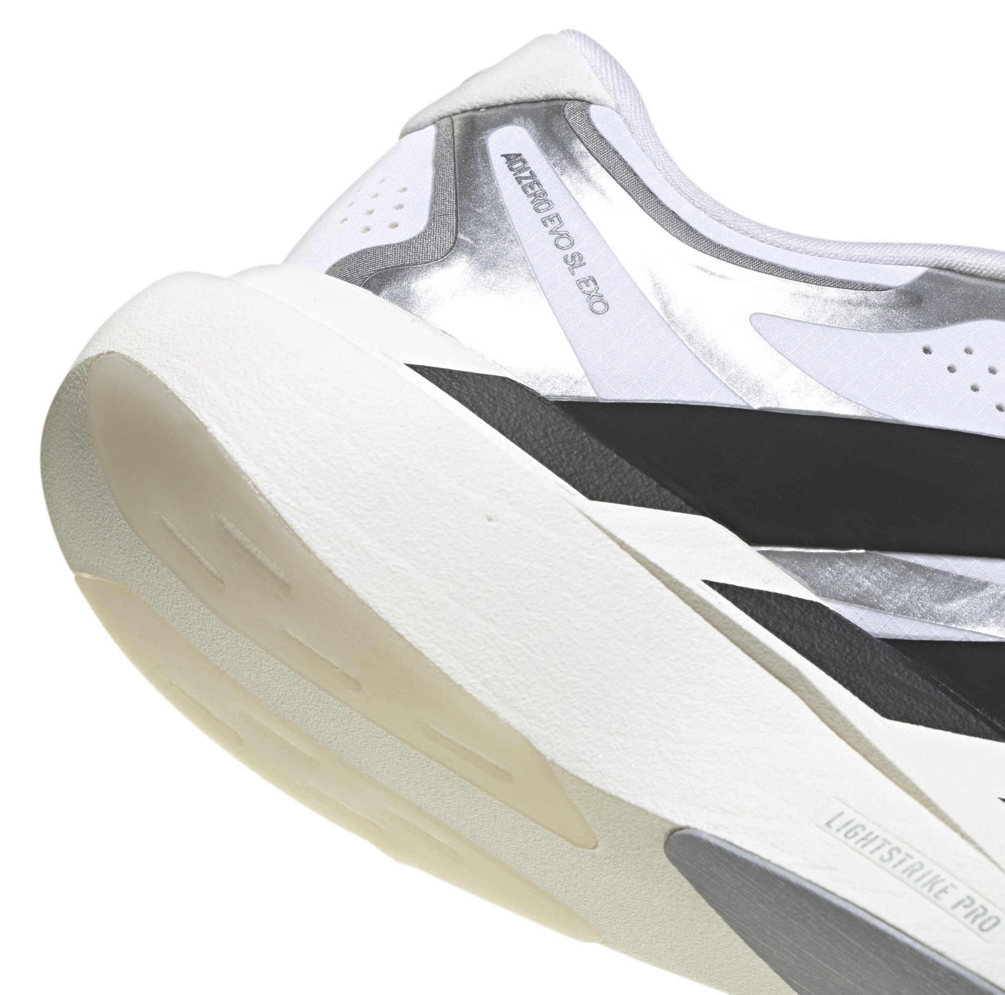adidas Women's Adizero EVO SL EXO  Running Shoes - White/Black/Iron - View 8