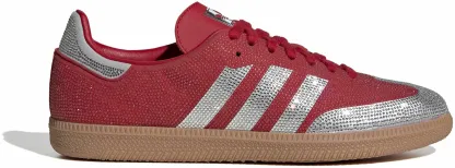 adidas Women's Samba OG Shoes - Rhinestone Tm Vic Red/Slv - View 1