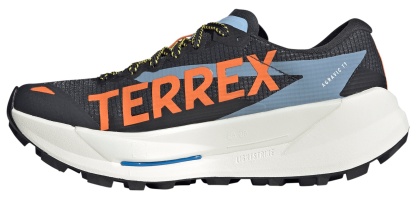 adidas Women's Terrex Agravic TT Trail Running Shoes - Black/Black/Ray Blue - View 4