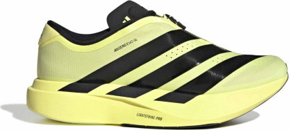 adidas Men's Adizero EVO SL Zip Running Shoes - Frozen Lemon/Core Black/Iron Met - View 1