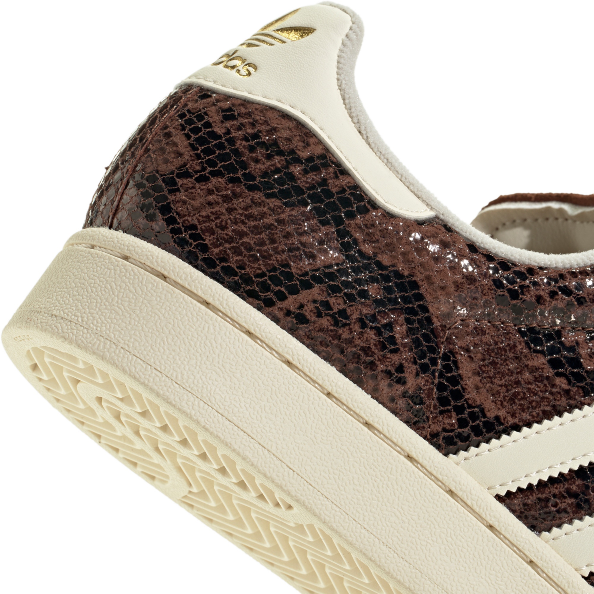 adidas Women's Superstar II Shoes - Brown Snakeskin - View 8
