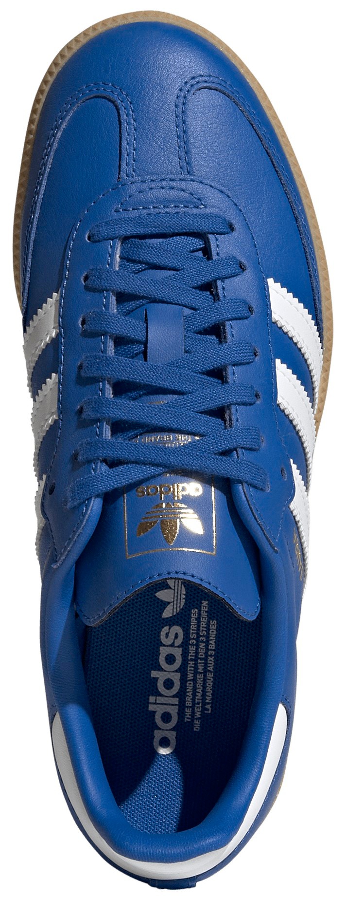 adidas Kids' Grade School Samba OG Shoes - Blue/White - View 2
