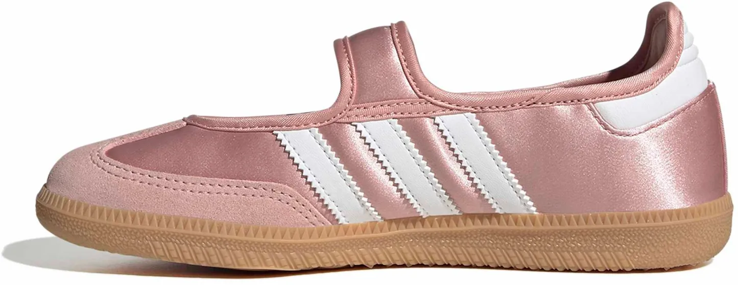 adidas Kids' Grade School Samba Jane Shoes - Wonder Mauve/Ftwr White/Gum 3 - View 4