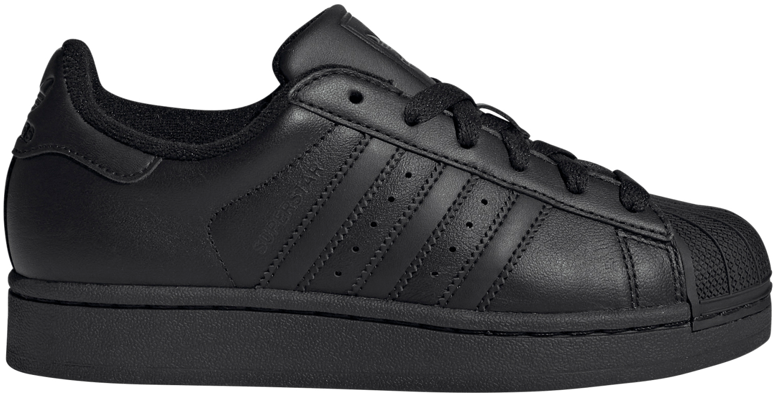adidas Kids' Grade School Superstar II Shoes - Black - View 1