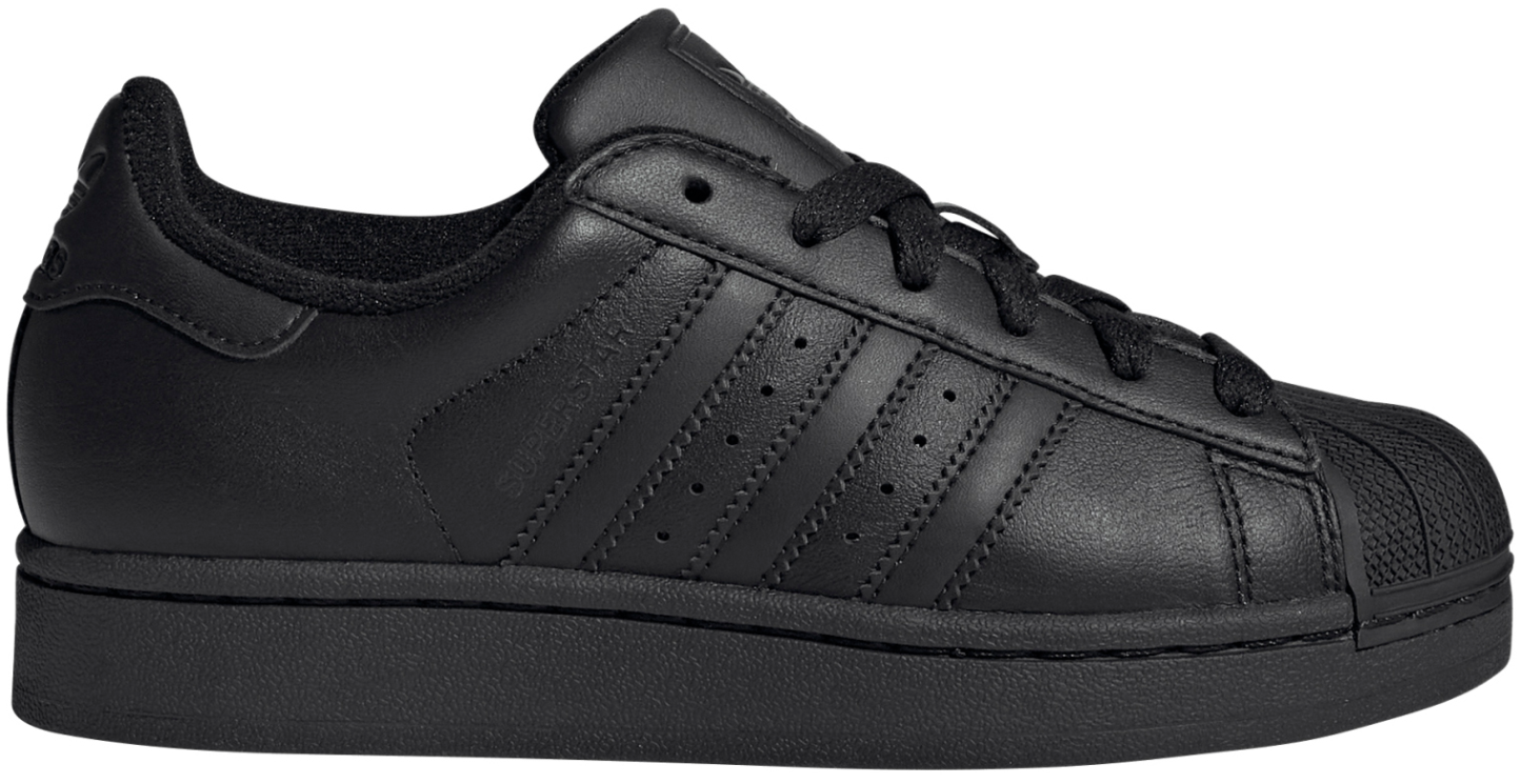 adidas Kids' Grade School Superstar II Shoes - Black - View 1