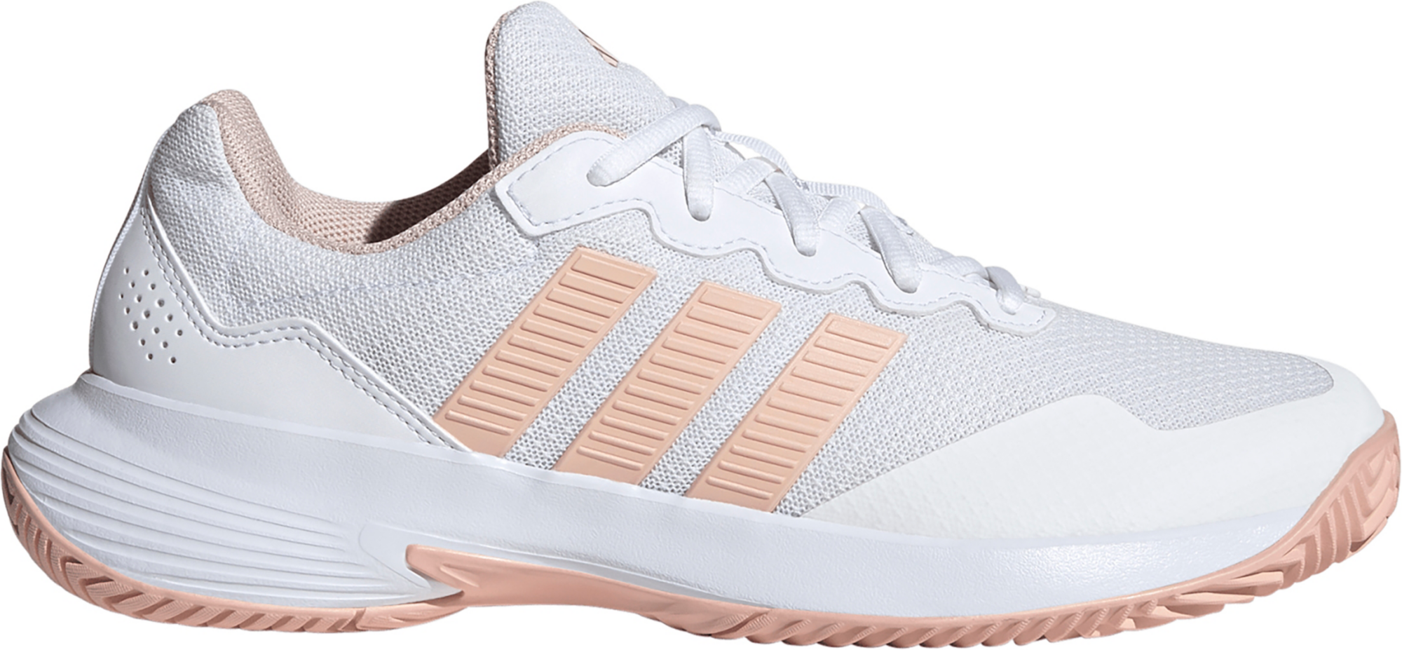 adidas Women's GameCourt 2 Tennis Shoes - White/Blush Pink/White - View 1