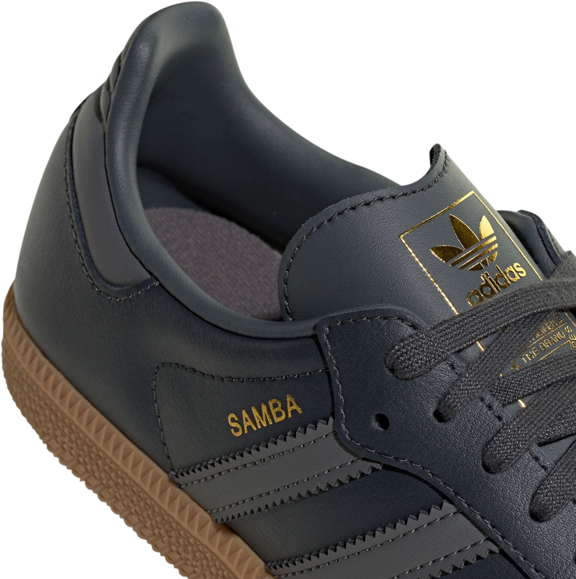 adidas Kids' Grade School Samba OG Shoes - Grey Six/Grey Four/Gum4 - View 6