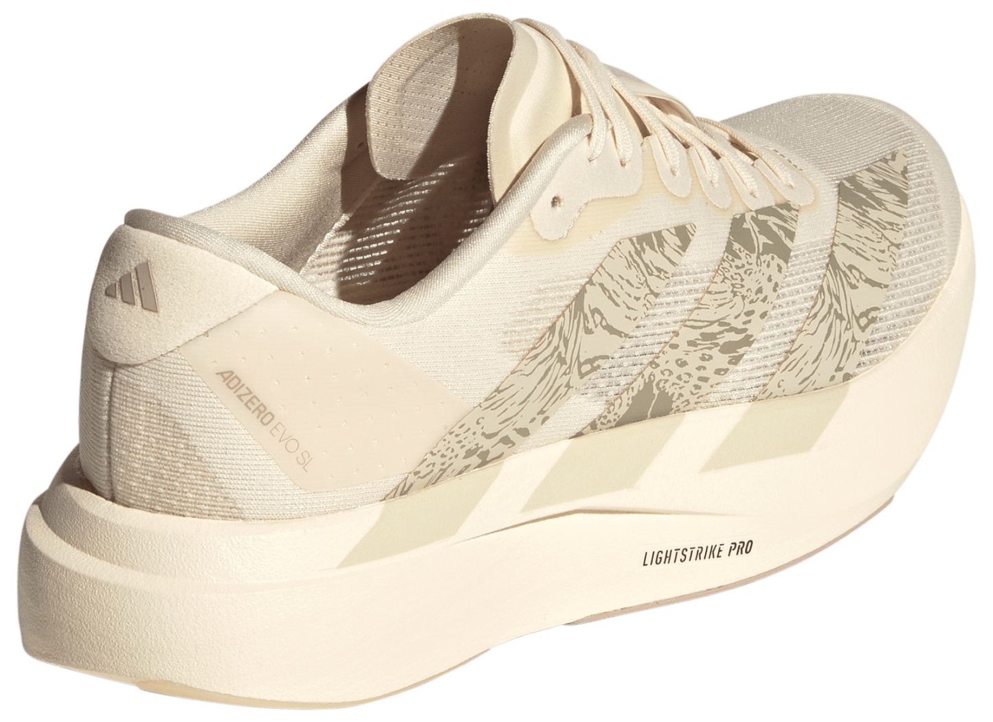 adidas Women's Adizero EVO SL Running Shoes - Wonder White/Wonder Taupe - View 6
