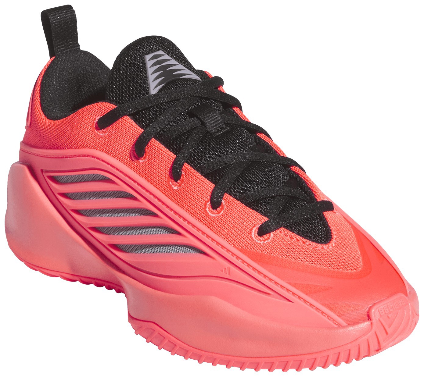adidas Kids' Grade School Believe That. 1 Basketball Shoes - Solar Turbo/Core Black/Slate - View 5