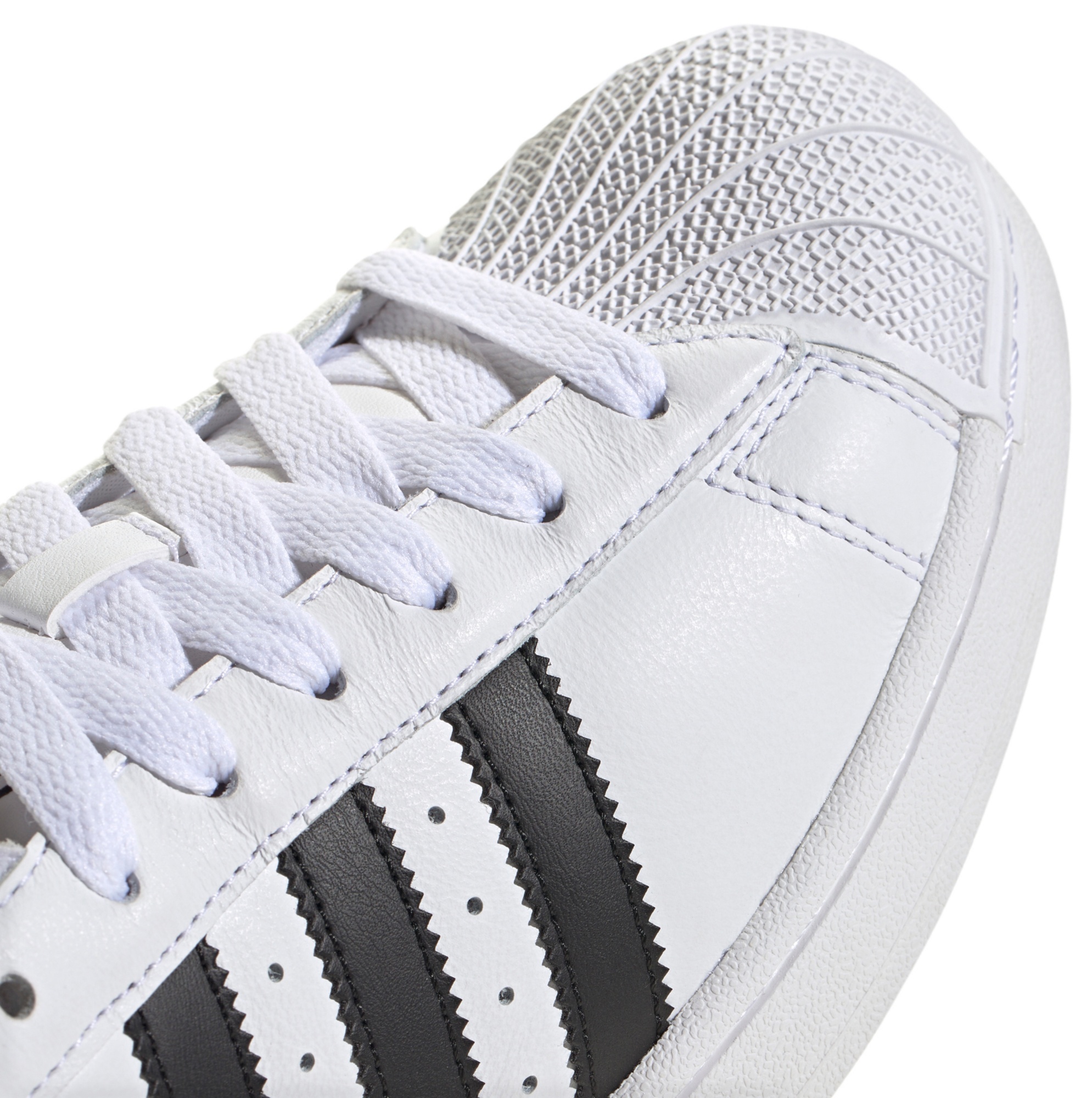 adidas Men's Superstar II Shoes - White/Black/White - View 4