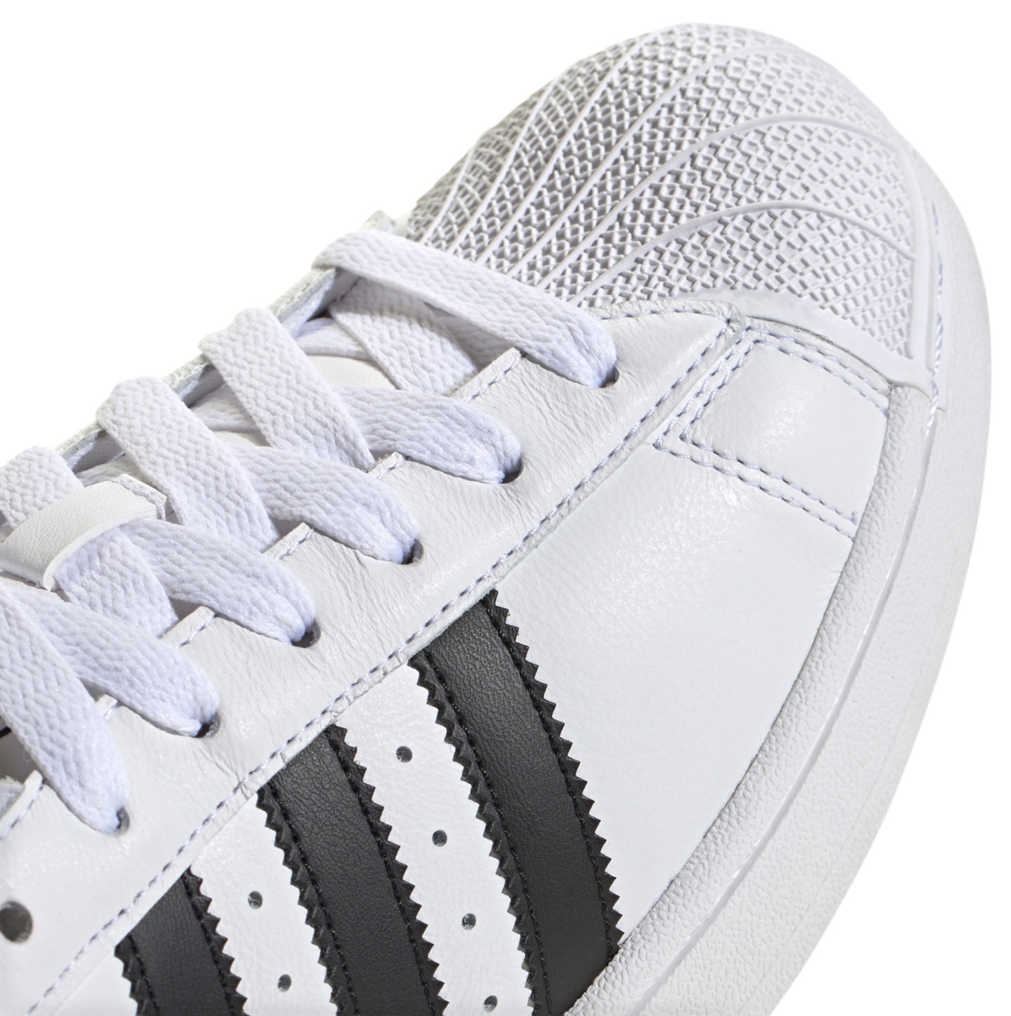 adidas Men's Superstar II Shoes - White/Black/White - View 4