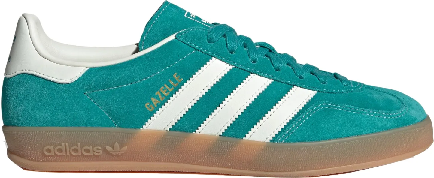 adidas Men's Gazelle Indoor Shoes - Teal/White - View 1