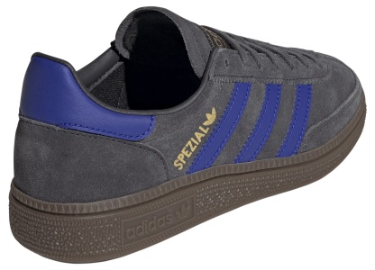 adidas Kids' Grade School Handball Spezial Shoes - Carbon/Lucid Blue/Gum - View 6