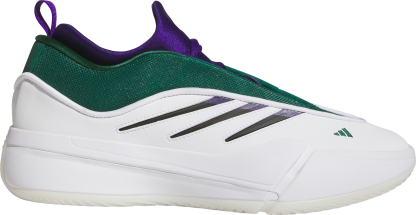 adidas Dame 9 Low Basketball Shoes - White/Navy/Green - View 1