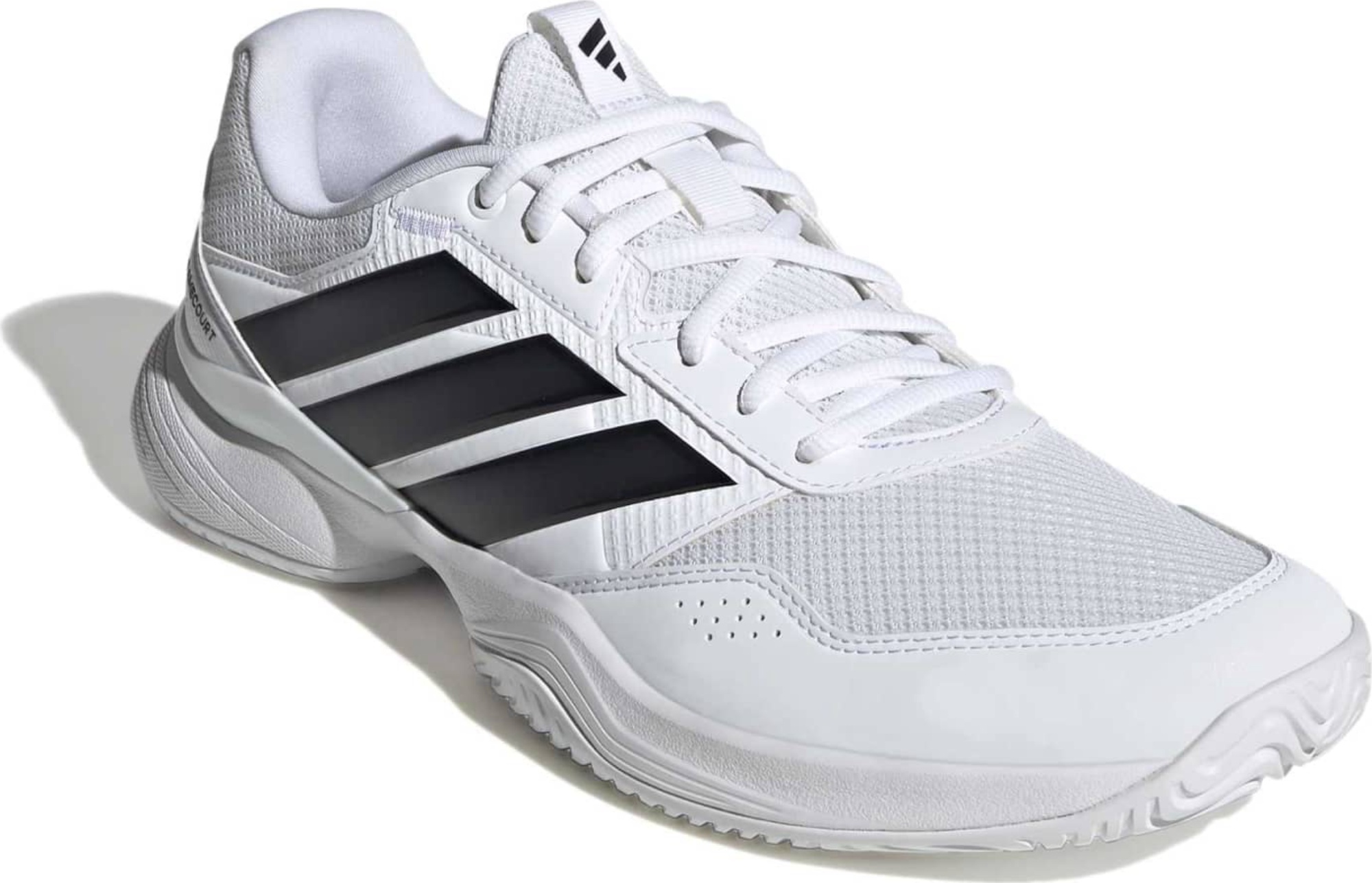 adidas Men's GameCourt 3 All Court Tennis Shoes - Ftwr White/Core Black/Core Blk - View 10
