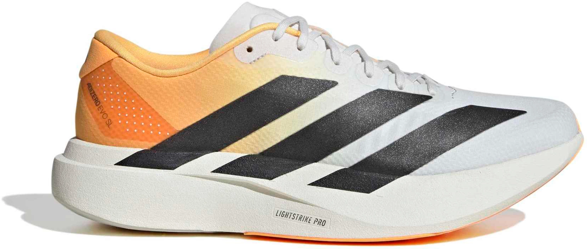 adidas Men's Adizero EVO SL Woven Running Shoes - Crystal/Lucid Tangerine/Iron - View 1