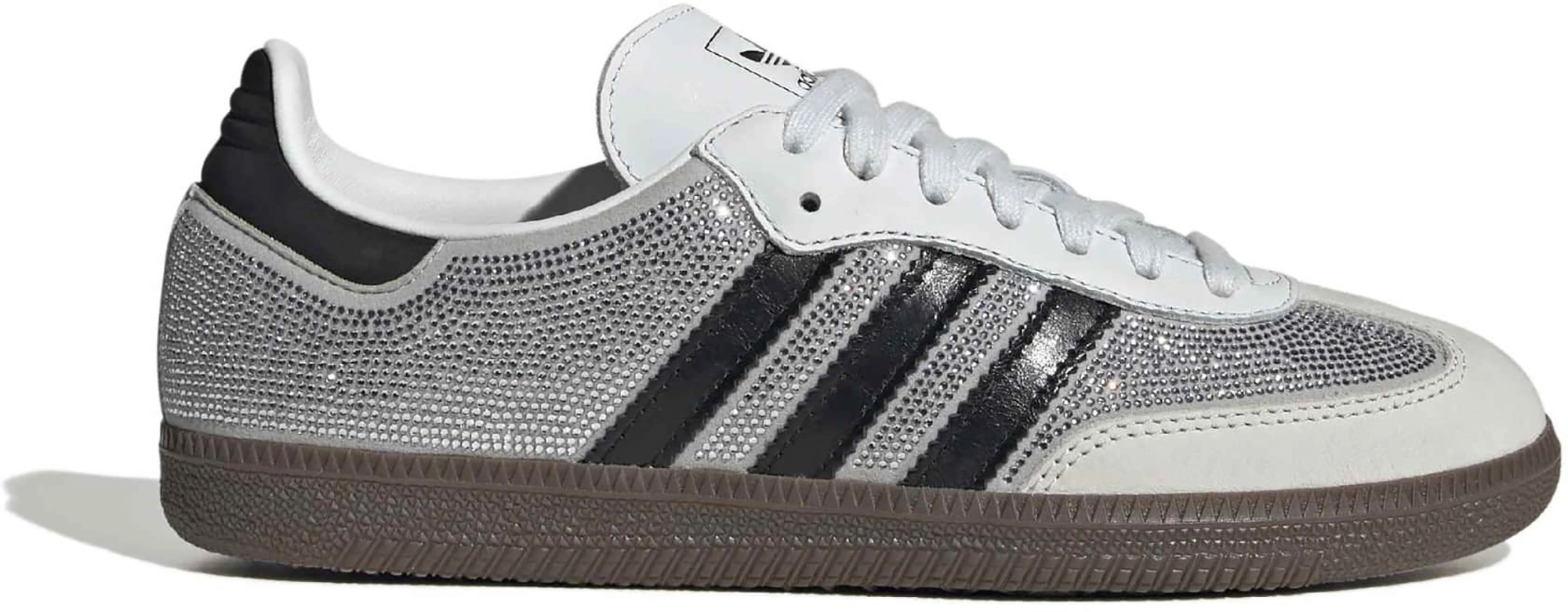 adidas Women's Samba OG Shoes - Rhinestone Wht/Silver/Blk - View 1