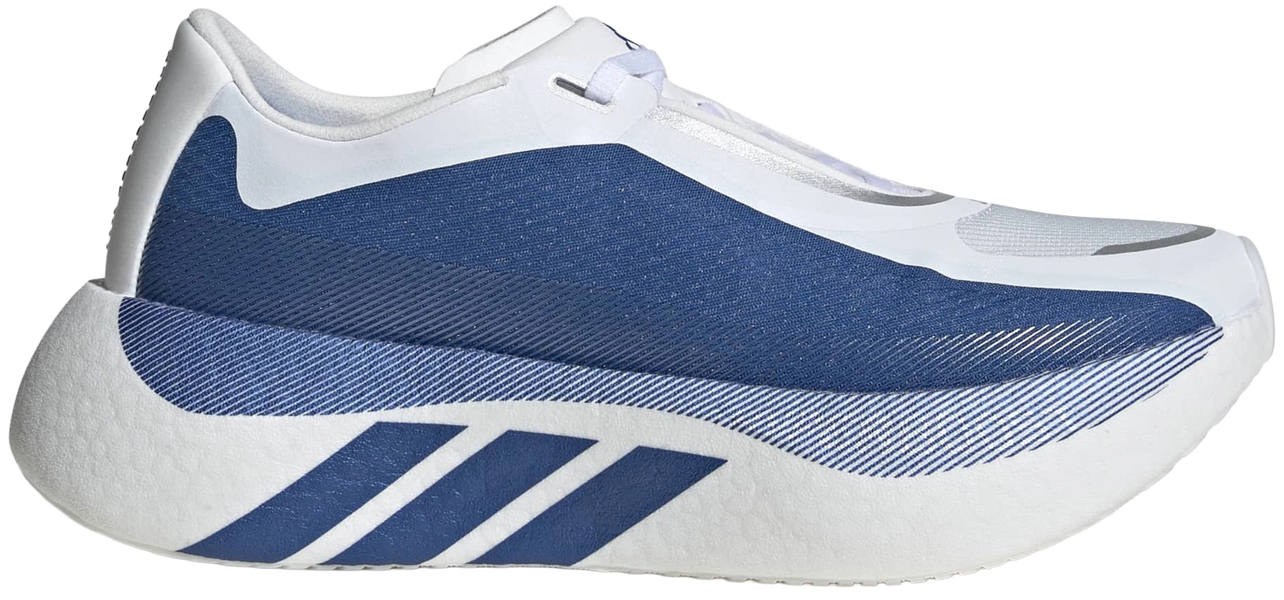 adidas Women's Hyperboost Edge Running Shoes - White/Blue - View 1
