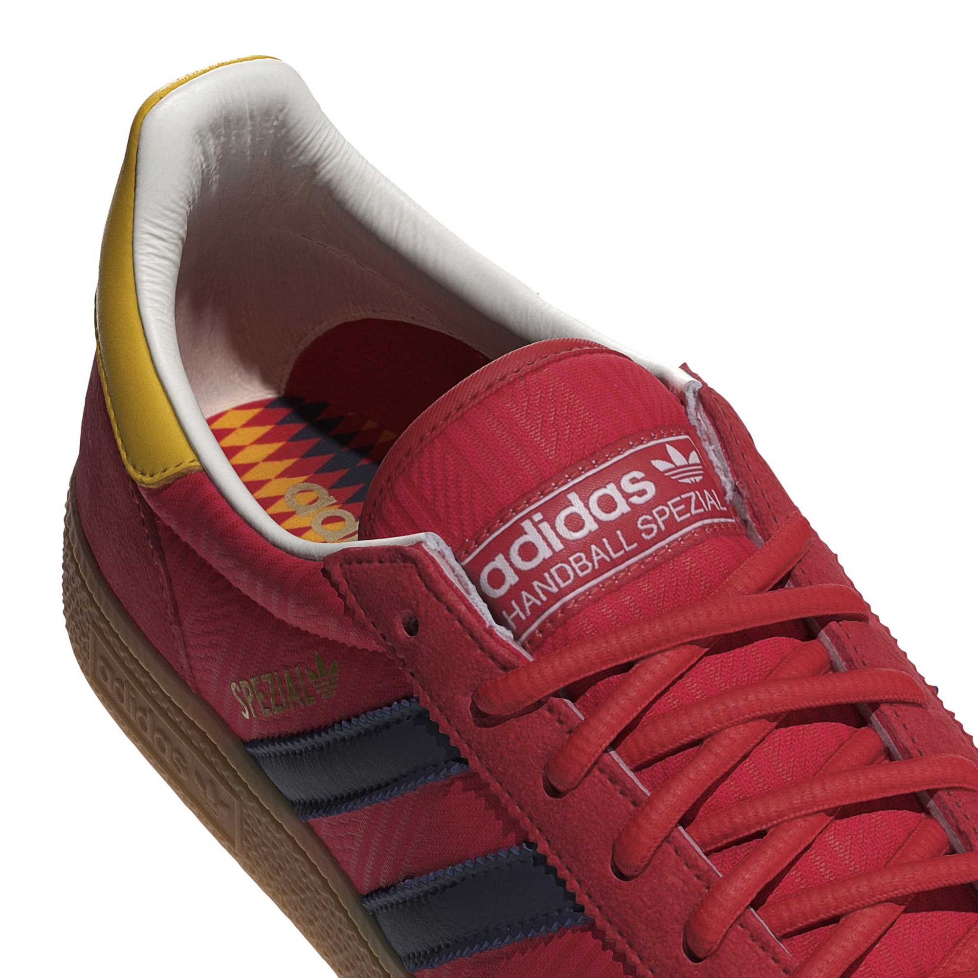 adidas Men's Handball Spezial Shoes - Collegiate Red/Night Indigo/Bold Gold - View 7