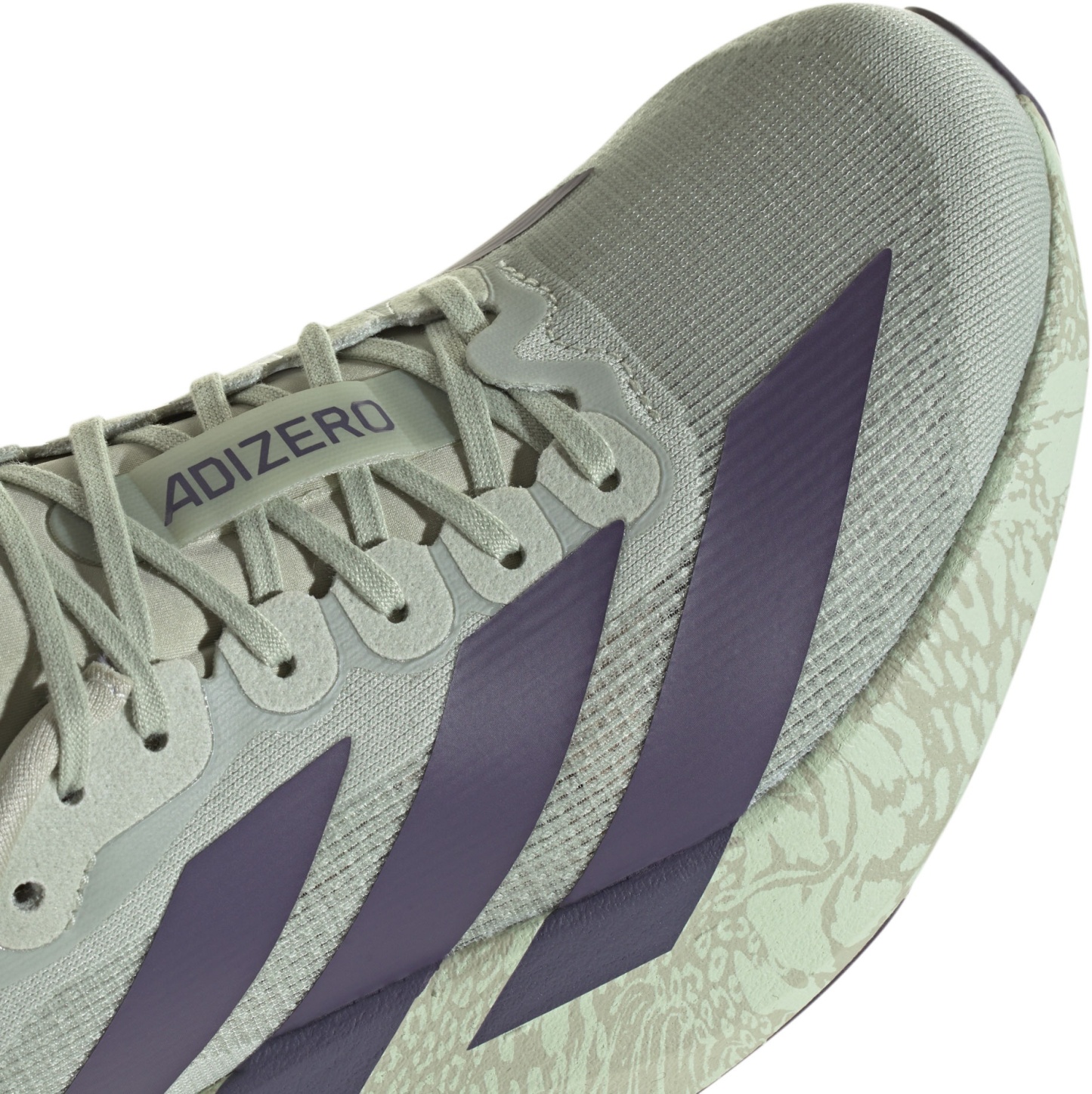 adidas Women's Adizero EVO SL Running Shoes - Halo Green/Trace Purple/Sandy Pink - View 7