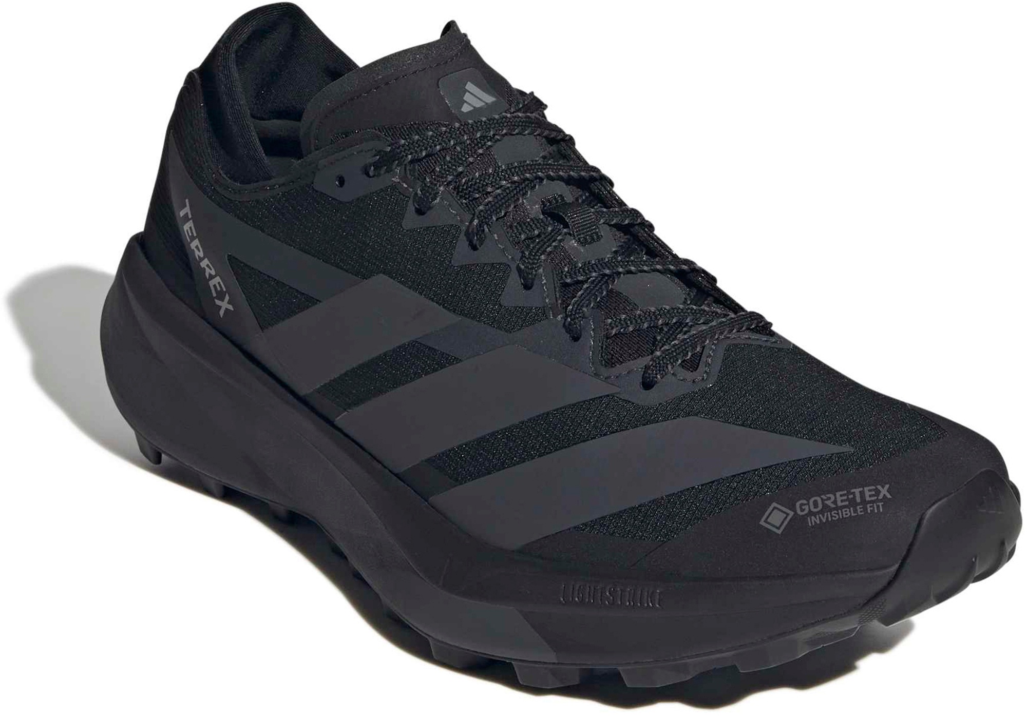 adidas Men's Terrex Agravic GTX 2 Trail Running Shoes - Black/Grey/Carbon - View 6