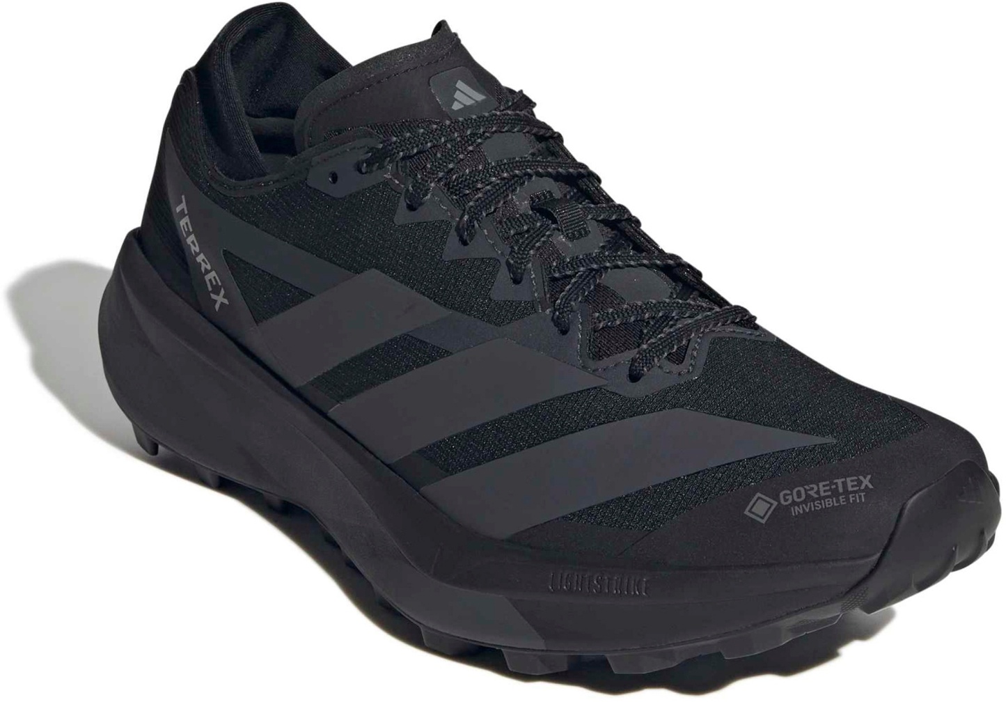 adidas Men's Terrex Agravic GTX 2 Trail Running Shoes - Black/Grey/Carbon - View 6