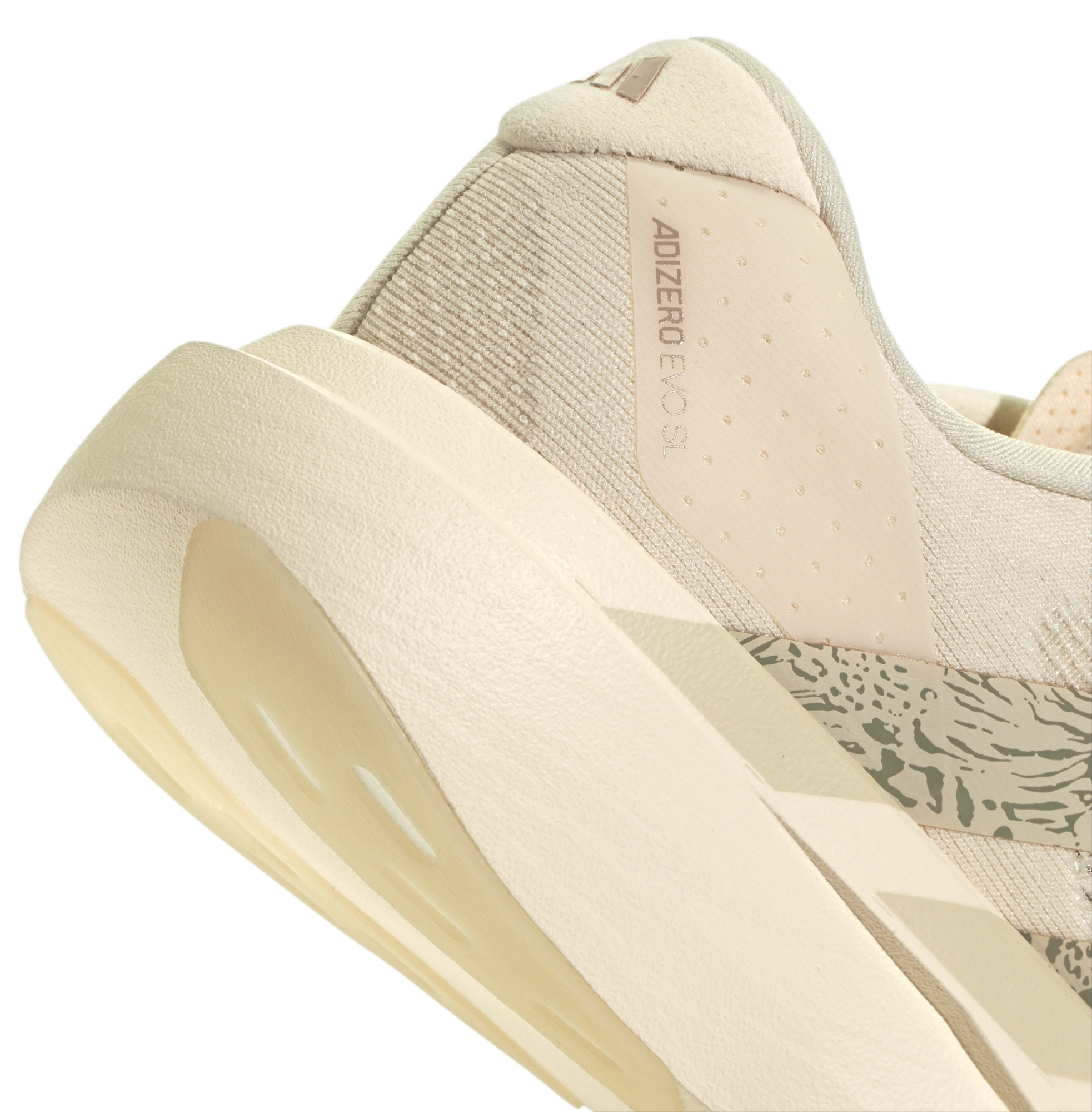 adidas Women's Adizero EVO SL Running Shoes - Wonder White/Wonder Taupe - View 8