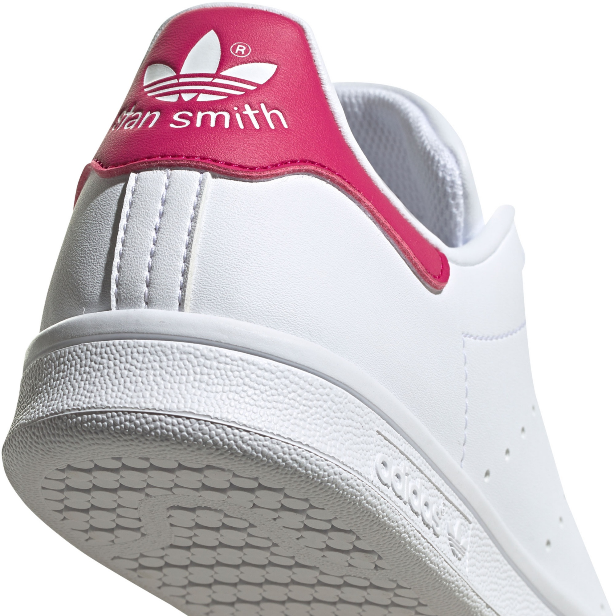 adidas Originals Kids' Grade School Stan Smith Shoes - White/Pink - View 6