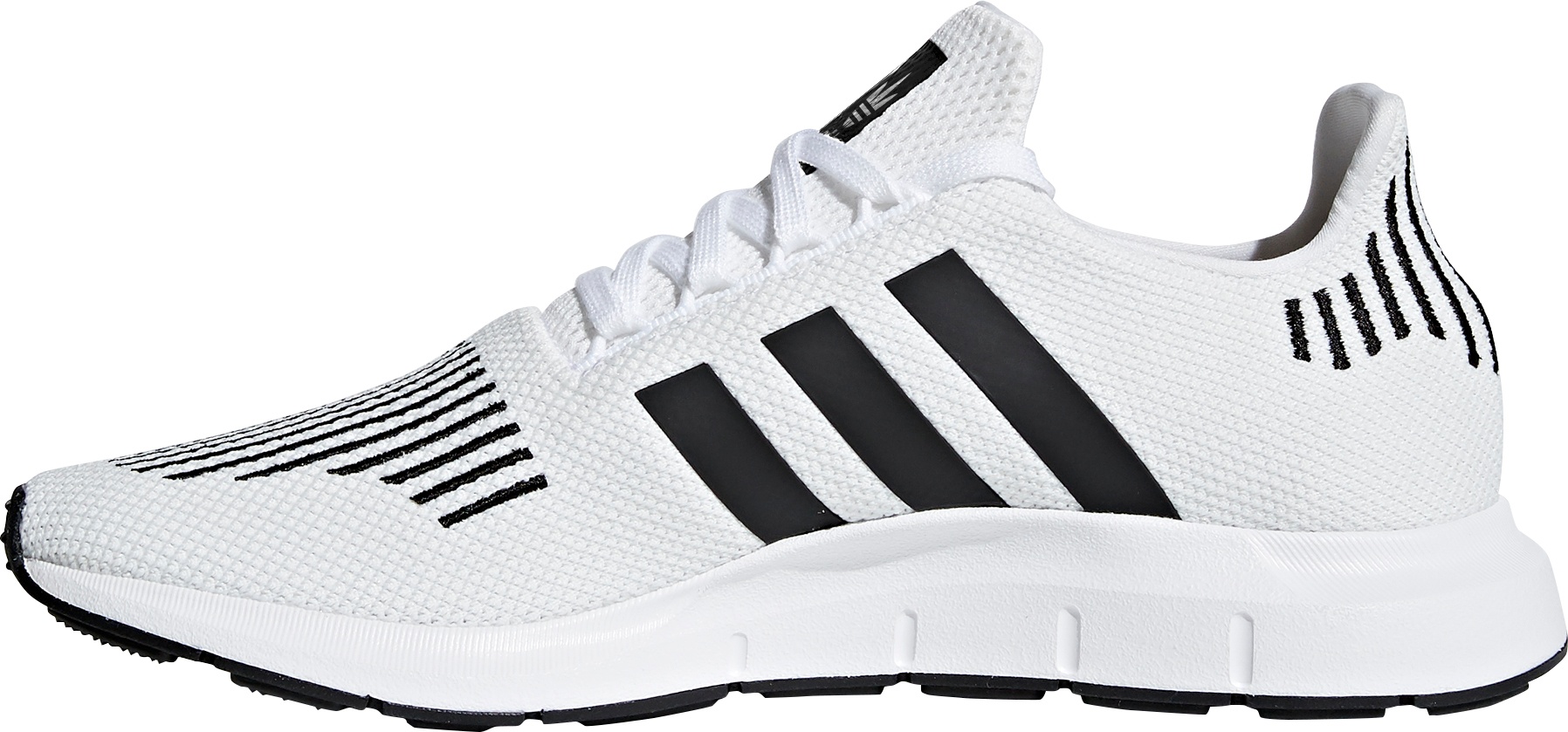 adidas Originals Men's Swift Run Shoes - White/Black - View 4